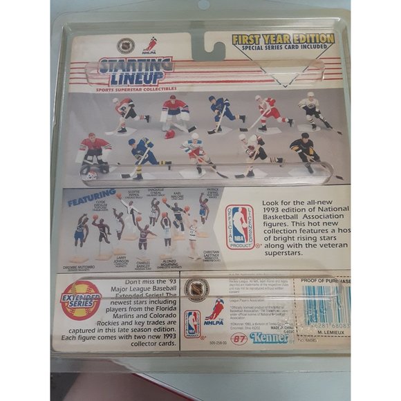1993 First Year Edition Starting Lineup NHL Mario Lemieux NEW Collectable - Picture 8 of 8
